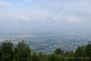 Mały Szlak Beskidzki, dzień 1, widok z Hrobaczej Łąki