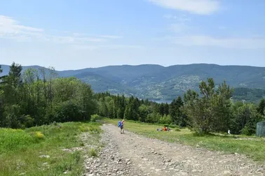 Mały Szlak Beskidzki, dzień 1, widok z Żaru