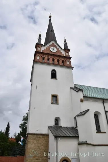 Mały Szlak Beskidzki, dzień 4, Myślenice- kościół pw. Narodzenia NMP