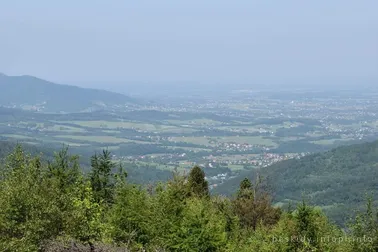 Mały Szlak Beskidzki, dzień 2, widok z Leskowca