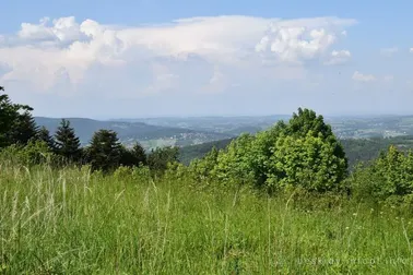 Mały Szlak Beskidzki, dzień 2, widok z Gołuszkowej Góry